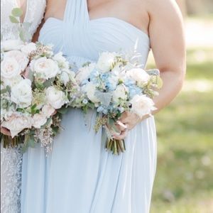 Jenny Yoo Cersie Maternity Dress Whisper Blue